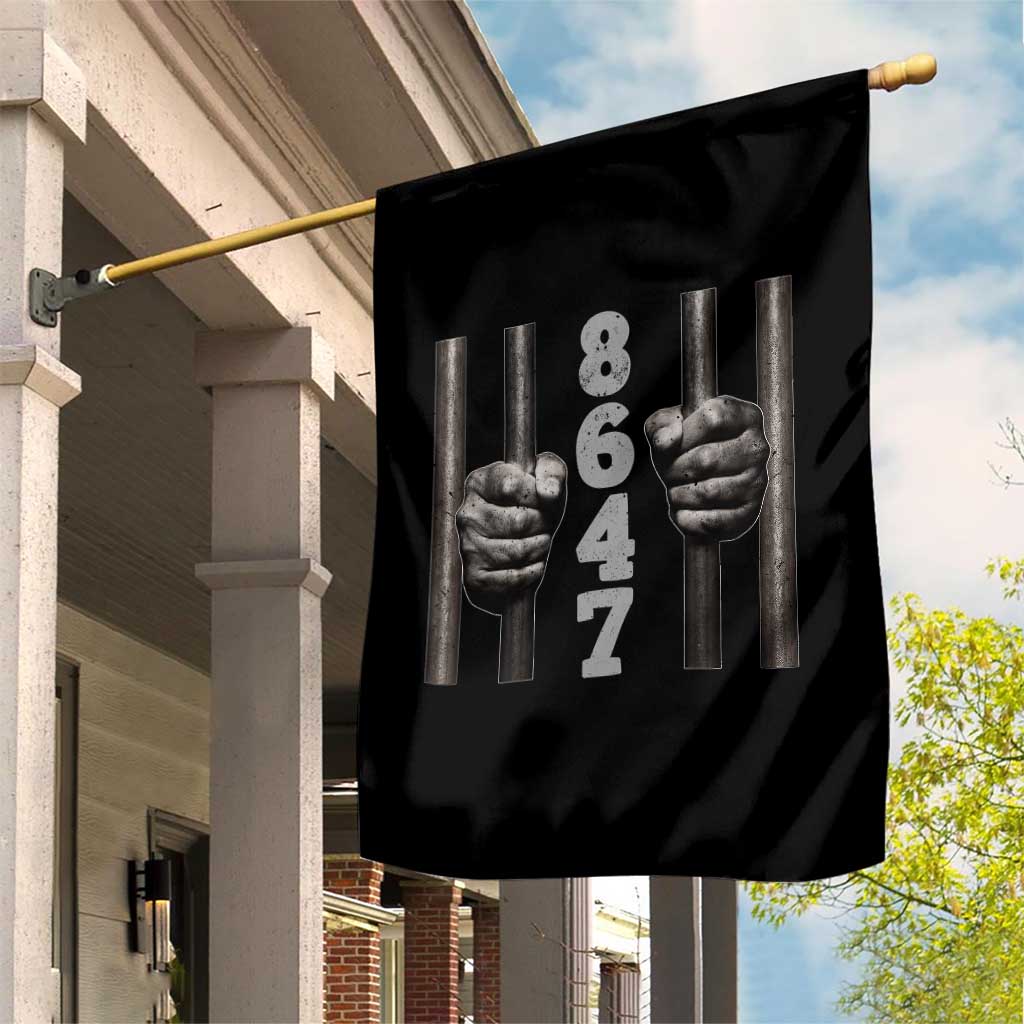 Funny 8647 Jail Garden Flag Freedom Protest Satire Graphic Gift