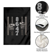 Funny 8647 Jail Garden Flag Freedom Protest Satire Graphic Gift