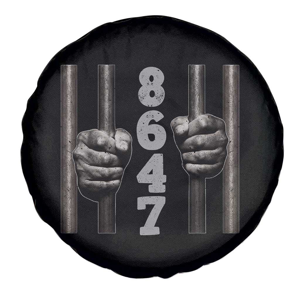 Funny 8647 Jail Spare Tire Cover Freedom Protest Satire Graphic Gift