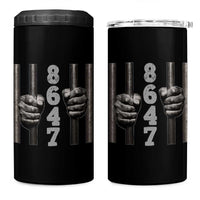 Funny 8647 Jail 4 in 1 Can Cooler Tumbler Freedom Protest Satire Graphic Gift