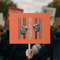 Funny 8647 Jail Protest Sign Freedom Protest Satire Graphic Gift