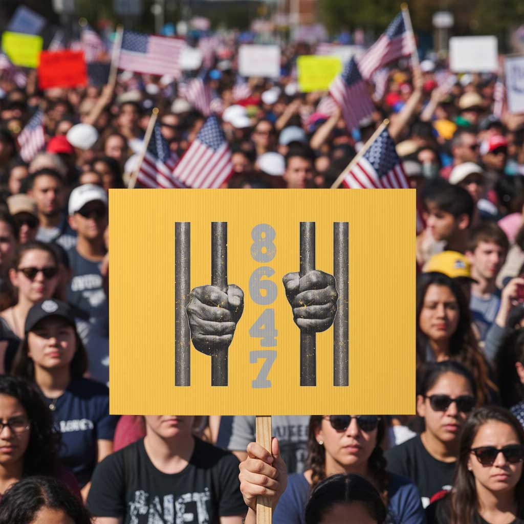 Funny 8647 Jail Protest Sign Freedom Protest Satire Graphic Gift