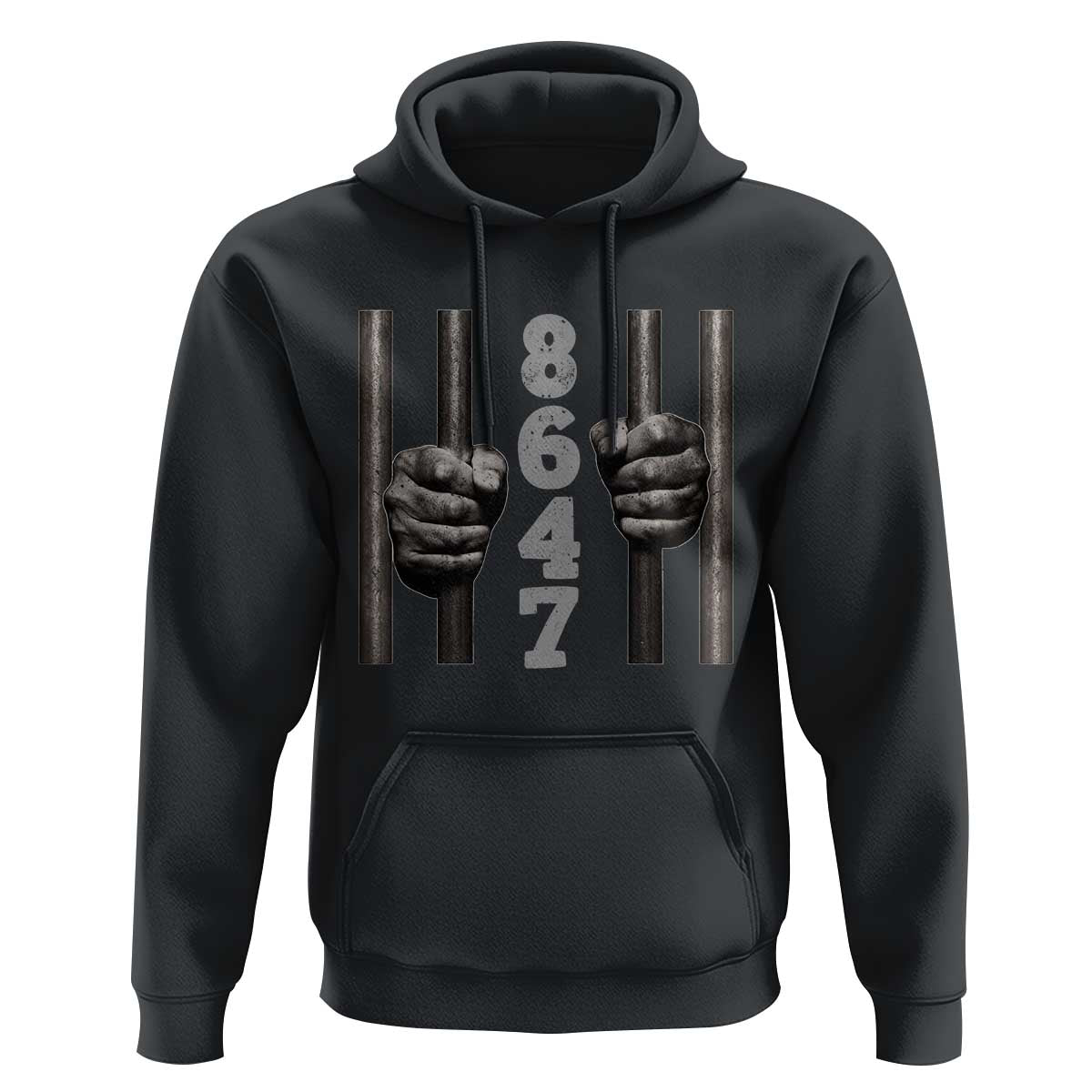 Funny 8647 Jail Hoodie Freedom Protest Satire Graphic Gift
