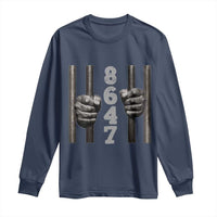Funny 8647 Jail Long Sleeve Shirt Freedom Protest Satire Graphic Gift