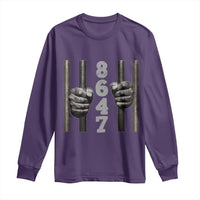 Funny 8647 Jail Long Sleeve Shirt Freedom Protest Satire Graphic Gift