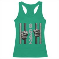 Funny 8647 Jail Racerback Tank Top Freedom Protest Satire Graphic Gift