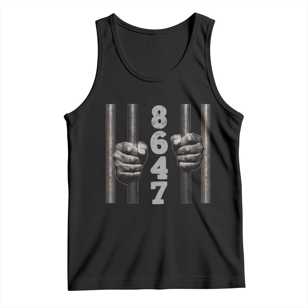 Funny 8647 Jail Tank Top Freedom Protest Satire Graphic Gift