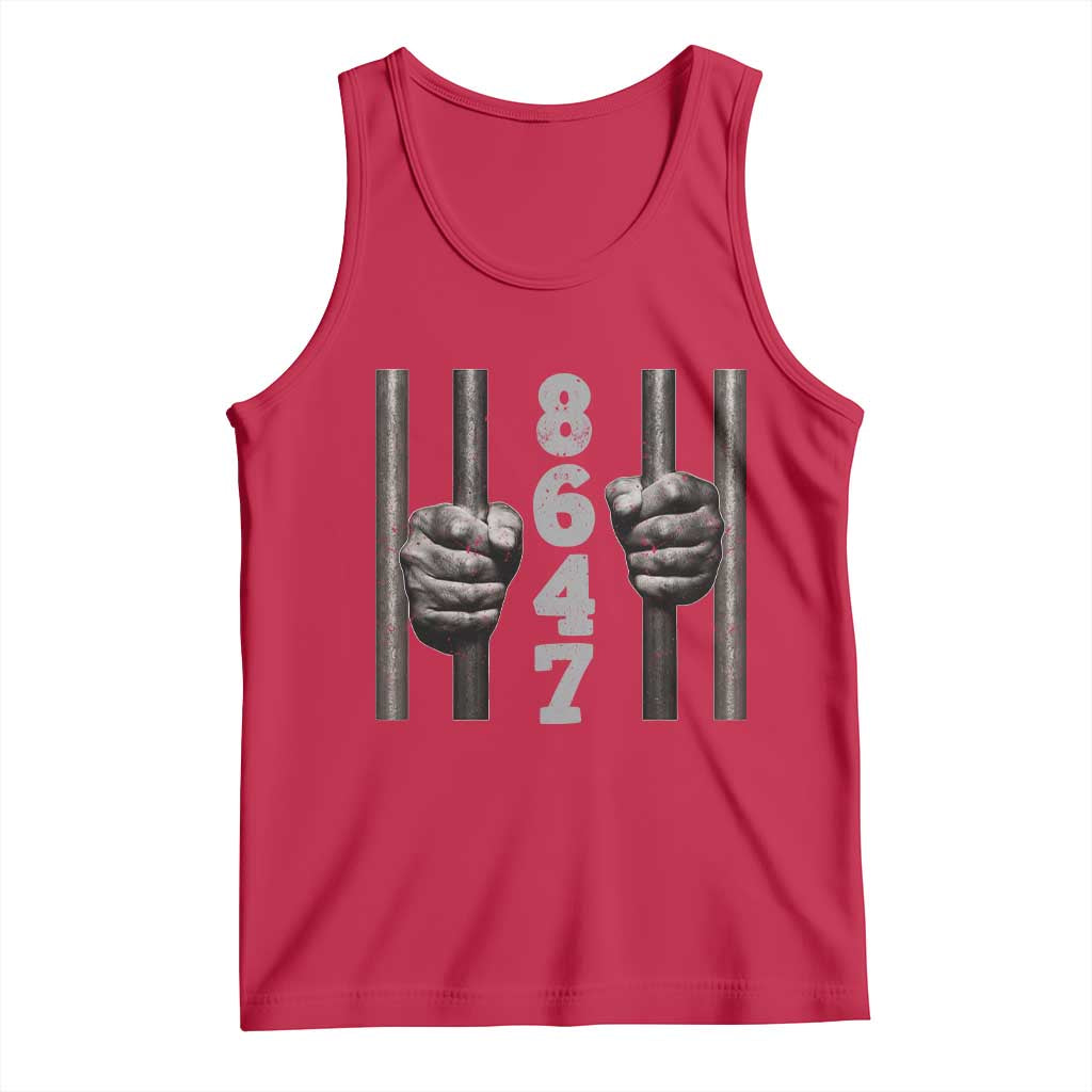 Funny 8647 Jail Tank Top Freedom Protest Satire Graphic Gift