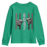 Funny 8647 Jail Youth Sweatshirt Freedom Protest Satire Graphic Gift