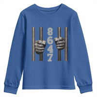 Funny 8647 Jail Youth Sweatshirt Freedom Protest Satire Graphic Gift