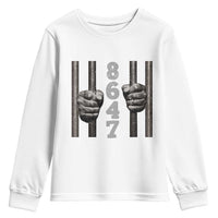 Funny 8647 Jail Youth Sweatshirt Freedom Protest Satire Graphic Gift