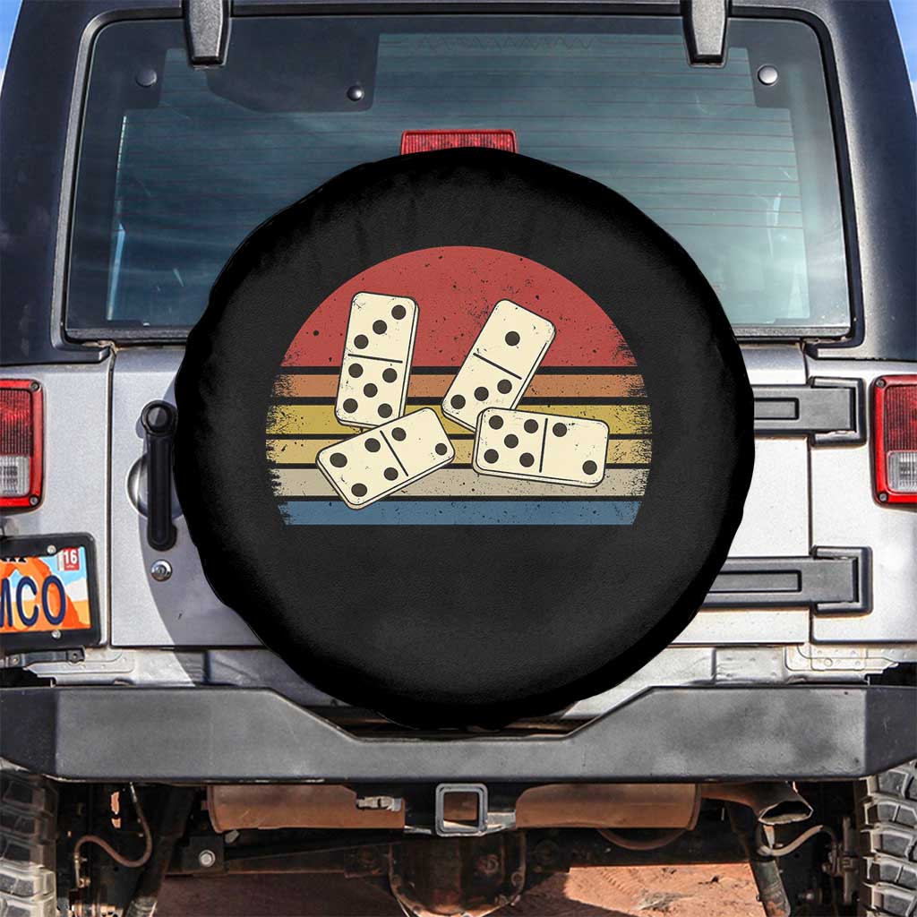 Vintage Domino Player 8647 Spare Tire Cover Board Game Subtle Protest