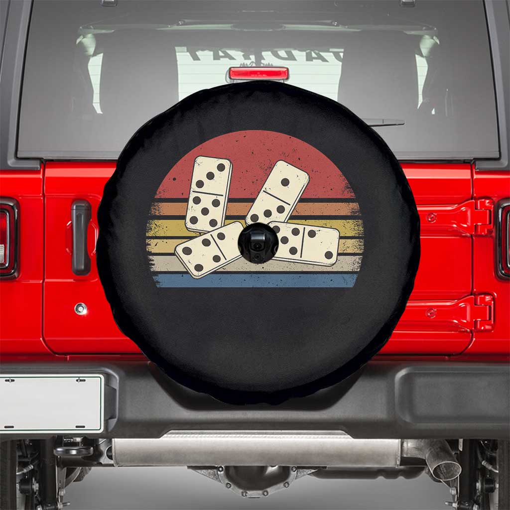 Vintage Domino Player 8647 Spare Tire Cover Board Game Subtle Protest
