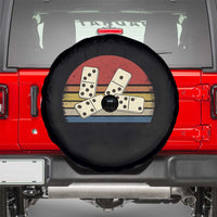 Vintage Domino Player 8647 Spare Tire Cover Board Game Subtle Protest