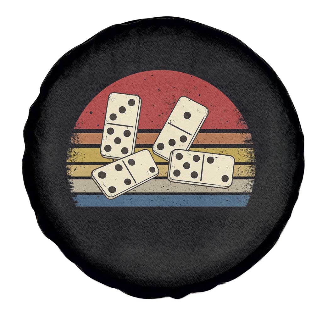 Vintage Domino Player 8647 Spare Tire Cover Board Game Subtle Protest