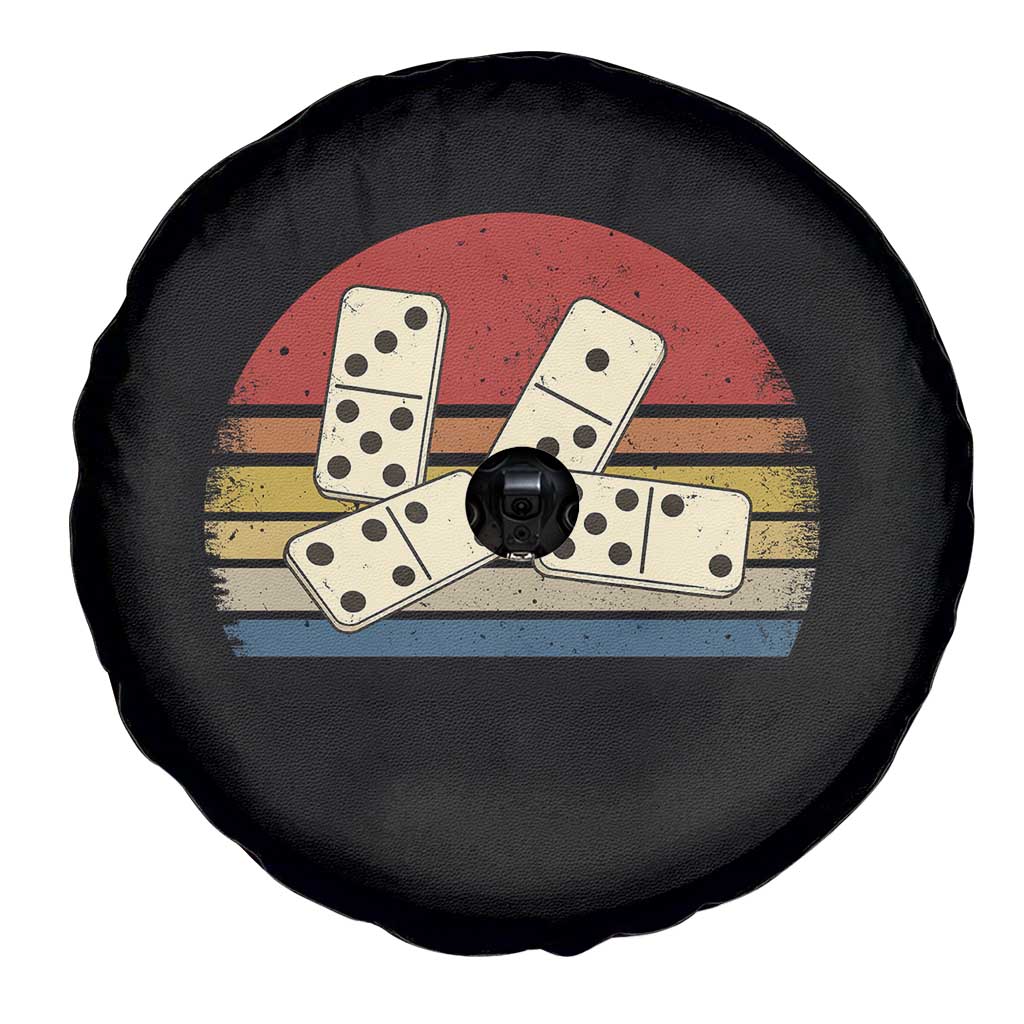 Vintage Domino Player 8647 Spare Tire Cover Board Game Subtle Protest