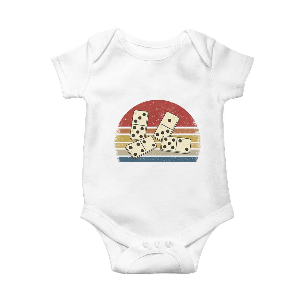 Vintage Domino Player 8647 Baby Onesie Board Game Subtle Protest
