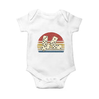 Vintage Domino Player 8647 Baby Onesie Board Game Subtle Protest