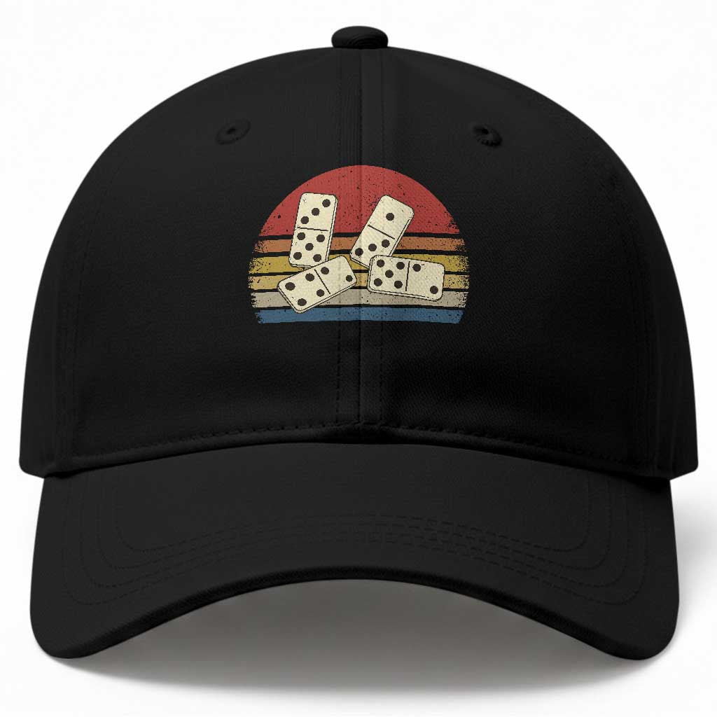 Vintage Domino Player 8647 Baseball Cap Board Game Subtle Protest