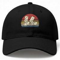 Vintage Domino Player 8647 Baseball Cap Board Game Subtle Protest