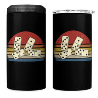Vintage Domino Player 8647 4 in 1 Can Cooler Tumbler Board Game Subtle Protest
