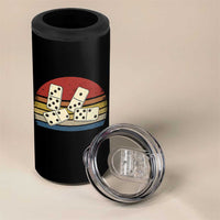 Vintage Domino Player 8647 4 in 1 Can Cooler Tumbler Board Game Subtle Protest