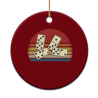 Vintage Domino Player 8647 Ceramic Ornament Board Game Subtle Protest