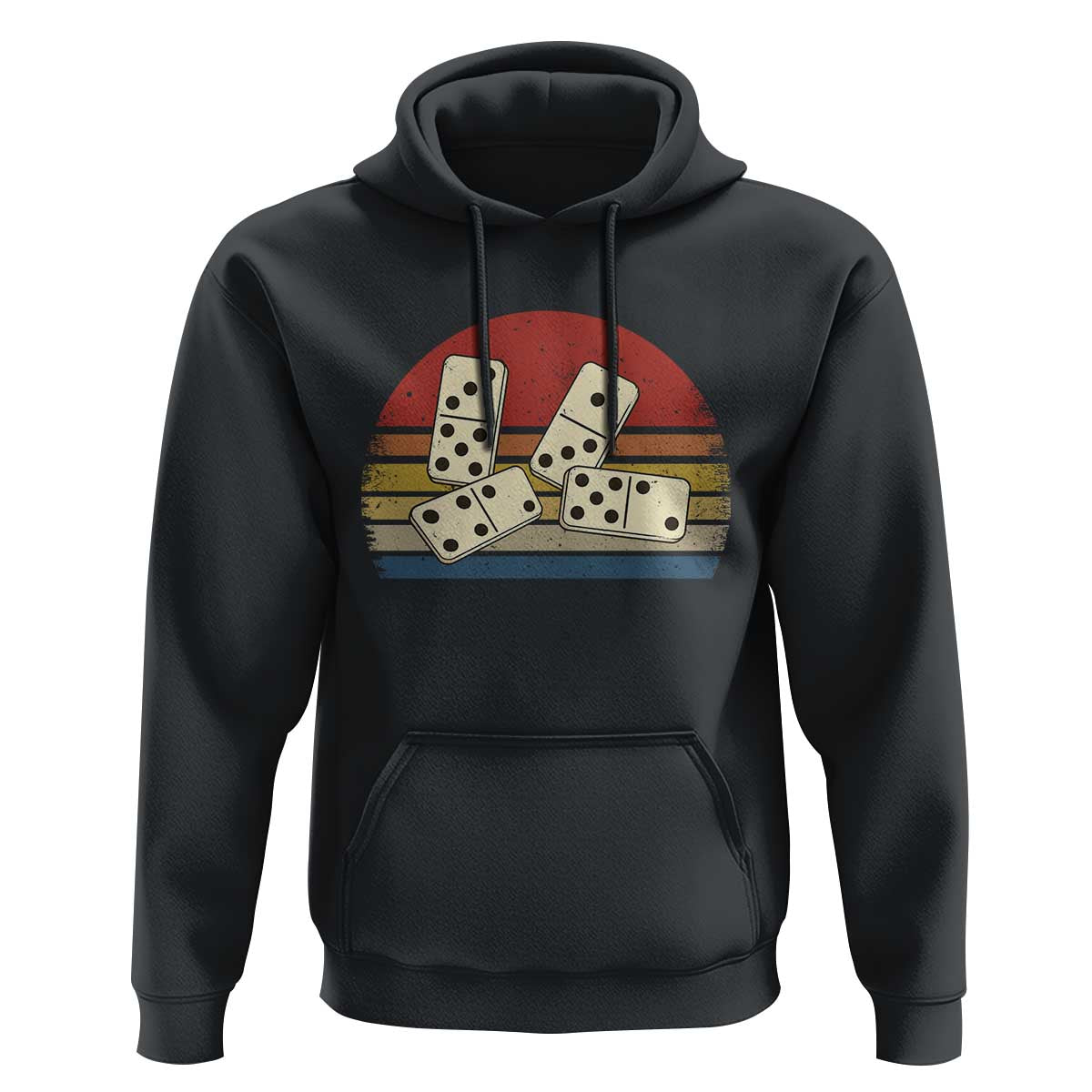 Vintage Domino Player 8647 Hoodie Board Game Subtle Protest