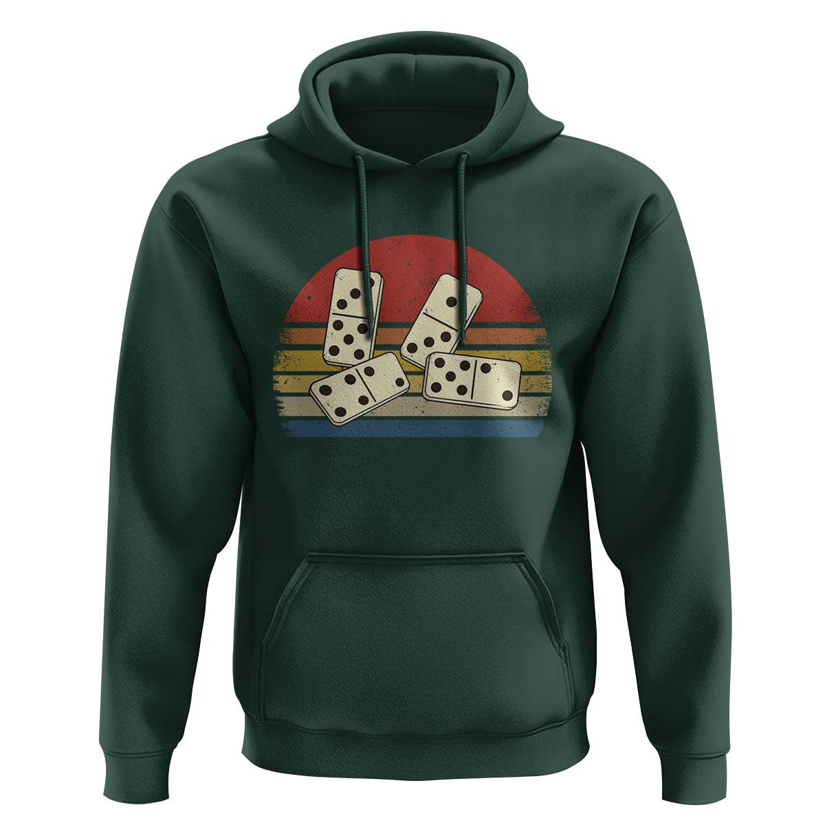 Vintage Domino Player 8647 Hoodie Board Game Subtle Protest