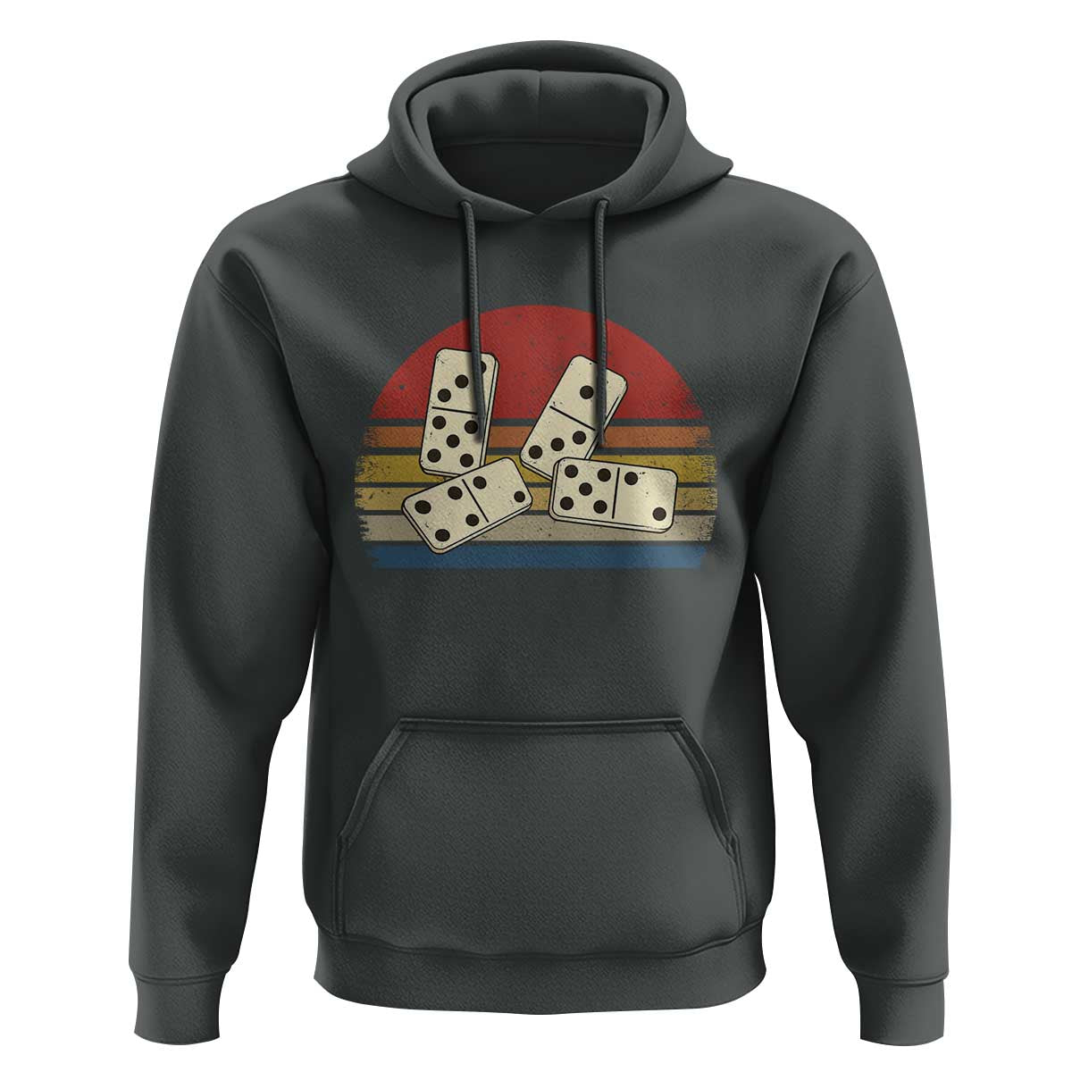 Vintage Domino Player 8647 Hoodie Board Game Subtle Protest