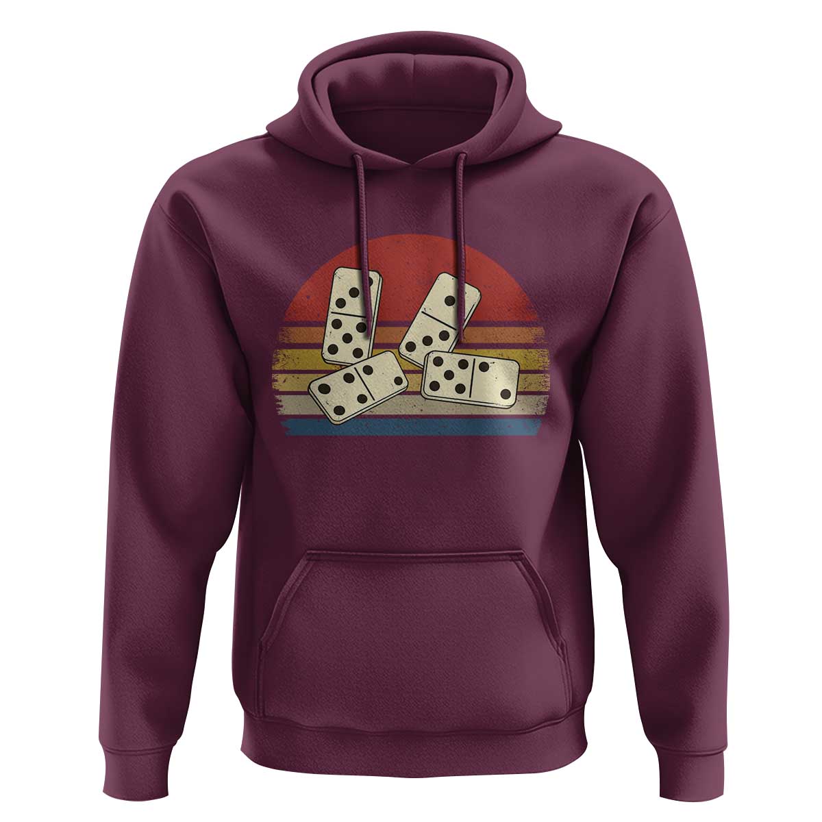 Vintage Domino Player 8647 Hoodie Board Game Subtle Protest