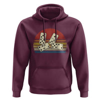 Vintage Domino Player 8647 Hoodie Board Game Subtle Protest