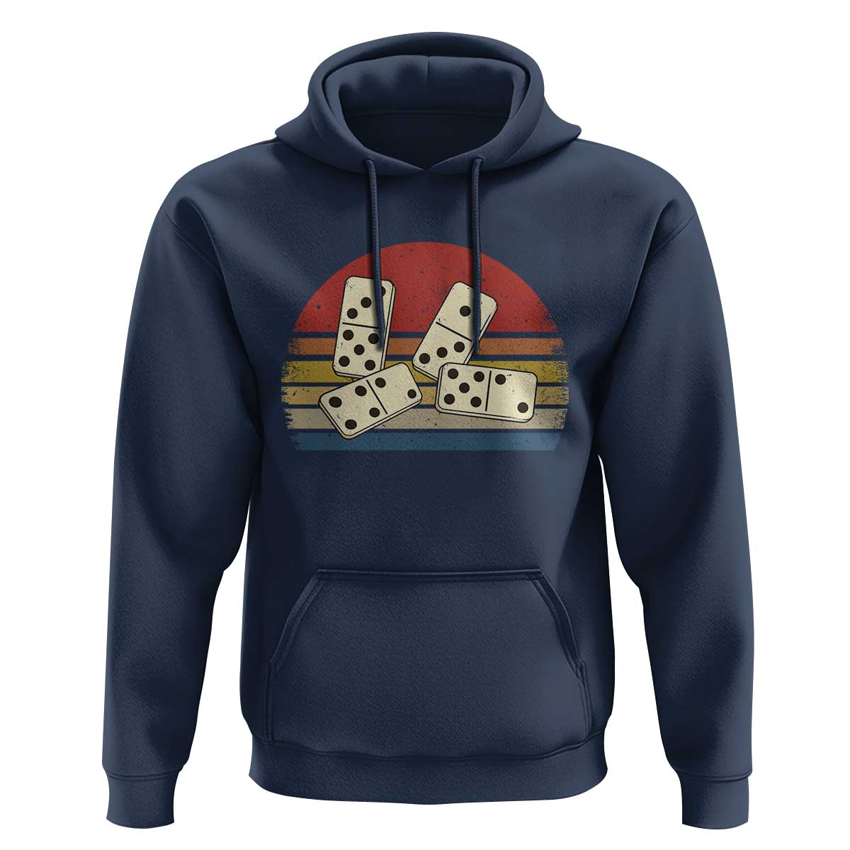 Vintage Domino Player 8647 Hoodie Board Game Subtle Protest
