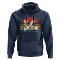Vintage Domino Player 8647 Hoodie Board Game Subtle Protest
