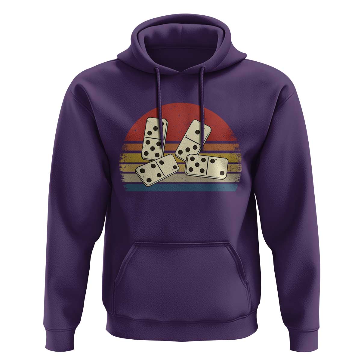 Vintage Domino Player 8647 Hoodie Board Game Subtle Protest