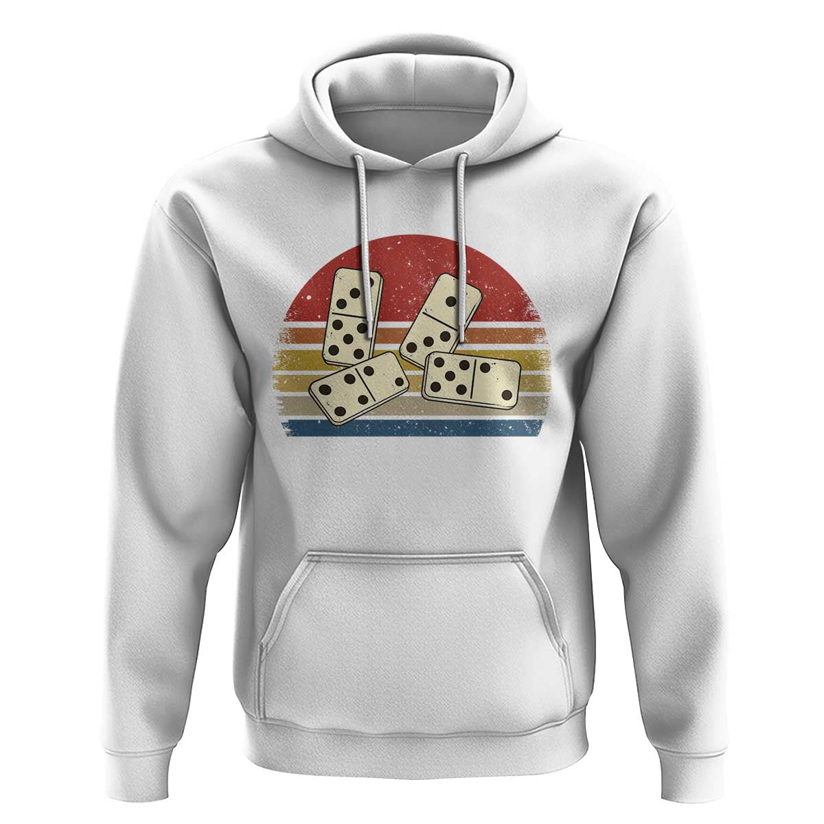 Vintage Domino Player 8647 Hoodie Board Game Subtle Protest