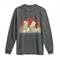 Vintage Domino Player 8647 Long Sleeve Shirt Board Game Subtle Protest