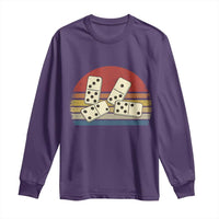 Vintage Domino Player 8647 Long Sleeve Shirt Board Game Subtle Protest