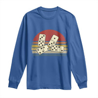 Vintage Domino Player 8647 Long Sleeve Shirt Board Game Subtle Protest