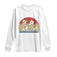 Vintage Domino Player 8647 Long Sleeve Shirt Board Game Subtle Protest