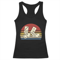 Vintage Domino Player 8647 Racerback Tank Top Board Game Subtle Protest