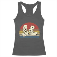 Vintage Domino Player 8647 Racerback Tank Top Board Game Subtle Protest