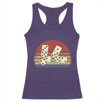 Vintage Domino Player 8647 Racerback Tank Top Board Game Subtle Protest