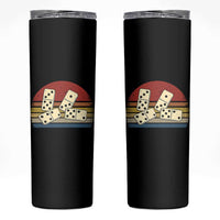 Vintage Domino Player 8647 Skinny Tumbler Board Game Subtle Protest