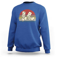 Vintage Domino Player 8647 Sweatshirt Board Game Subtle Protest