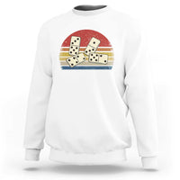 Vintage Domino Player 8647 Sweatshirt Board Game Subtle Protest