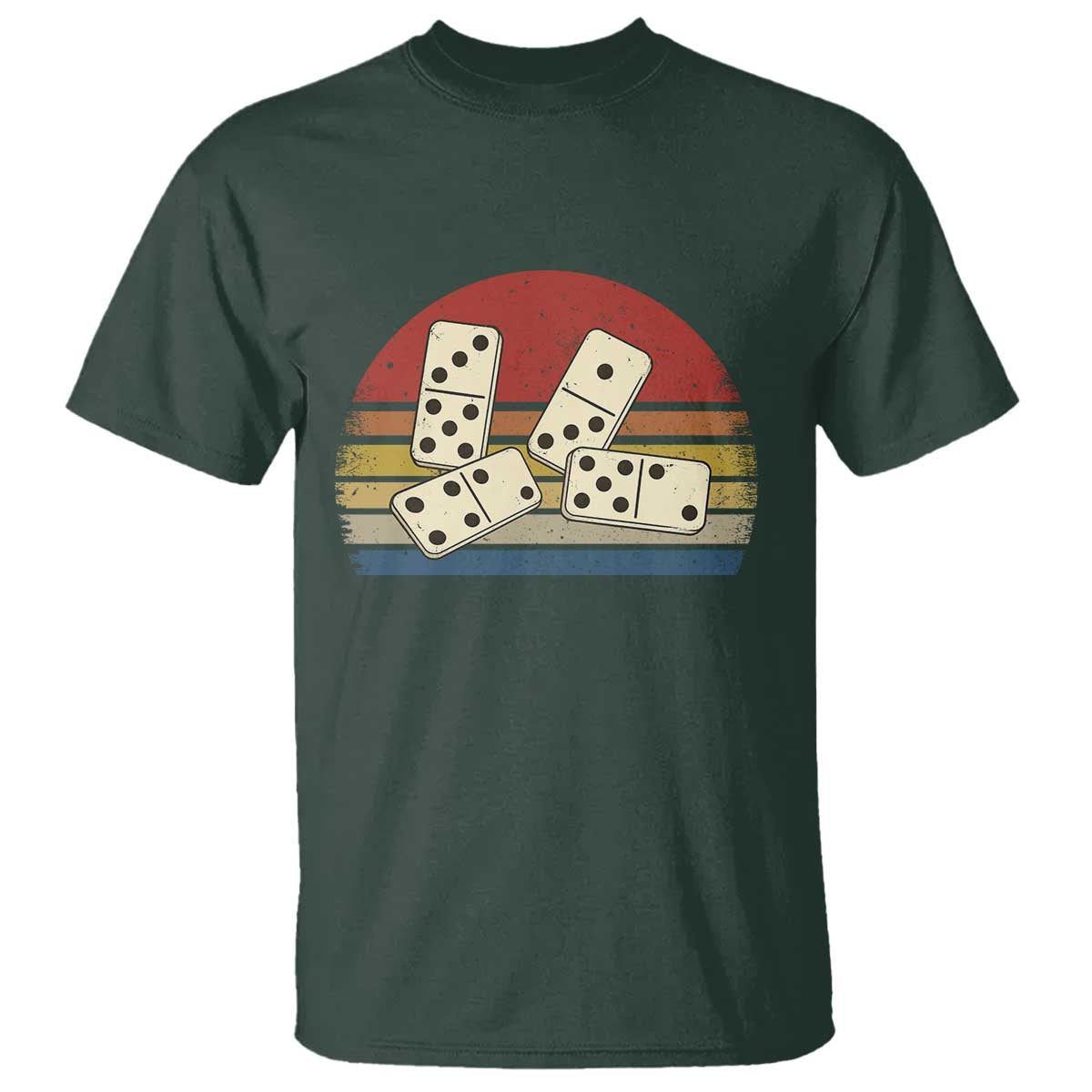 Vintage Domino Player 8647 T Shirt Board Game Subtle Protest