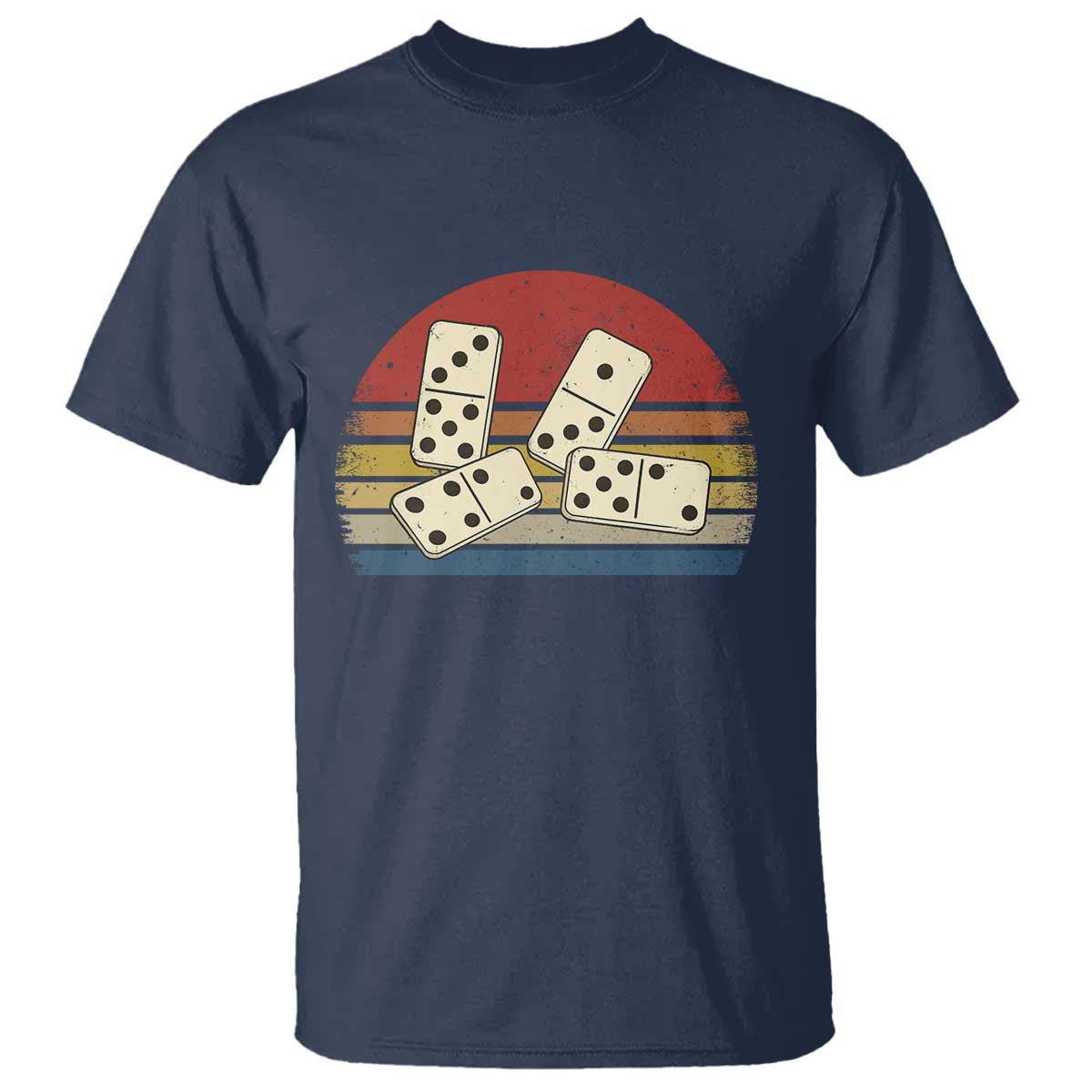 Vintage Domino Player 8647 T Shirt Board Game Subtle Protest