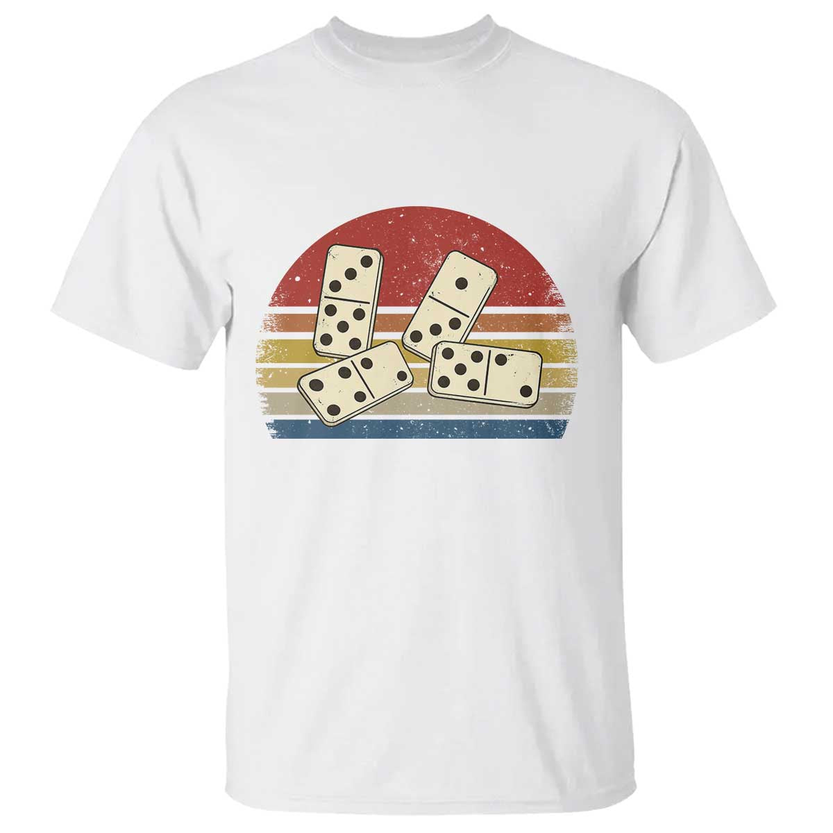 Vintage Domino Player 8647 T Shirt Board Game Subtle Protest