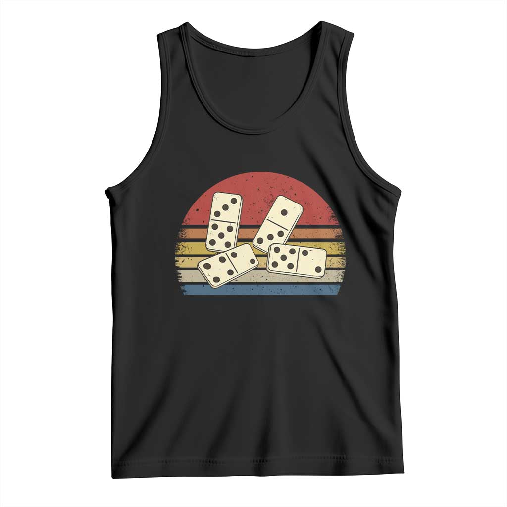 Vintage Domino Player 8647 Tank Top Board Game Subtle Protest